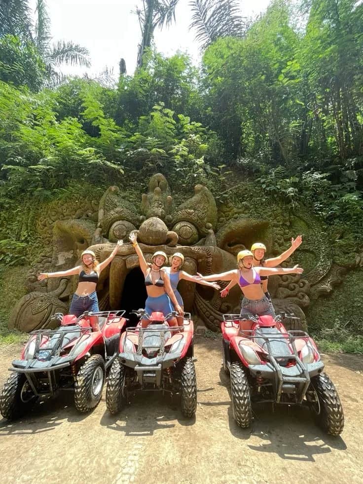 Bali ATV Quad Bike + Ayung River Rafting Combo: Gorilla Cave, Rapids & Buffet Lunch