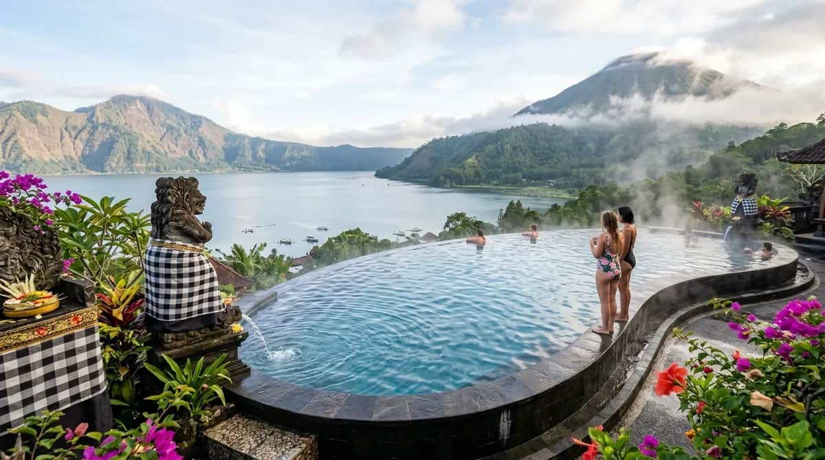 Mount Batur Sunrise 4x4 Jeep + Toya Devasya Hot Spring & Black Lava Combo