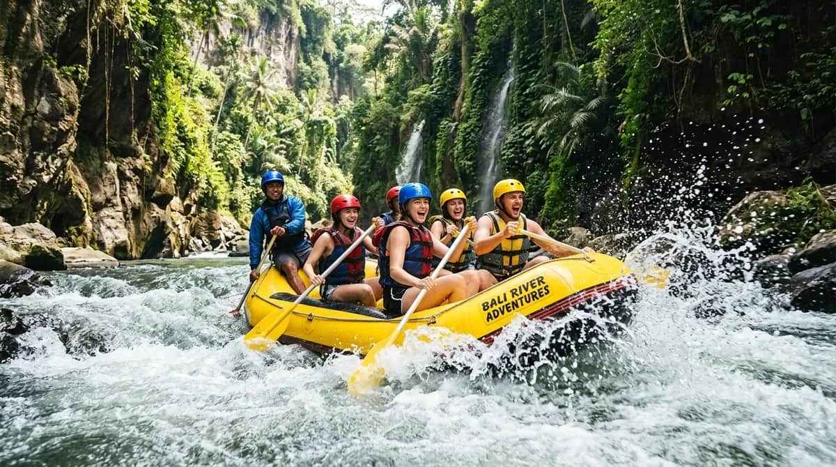 Ayung River Whitewater Rafting Ubud: Class II-III Rapids, Waterfalls & Buffet Lunch