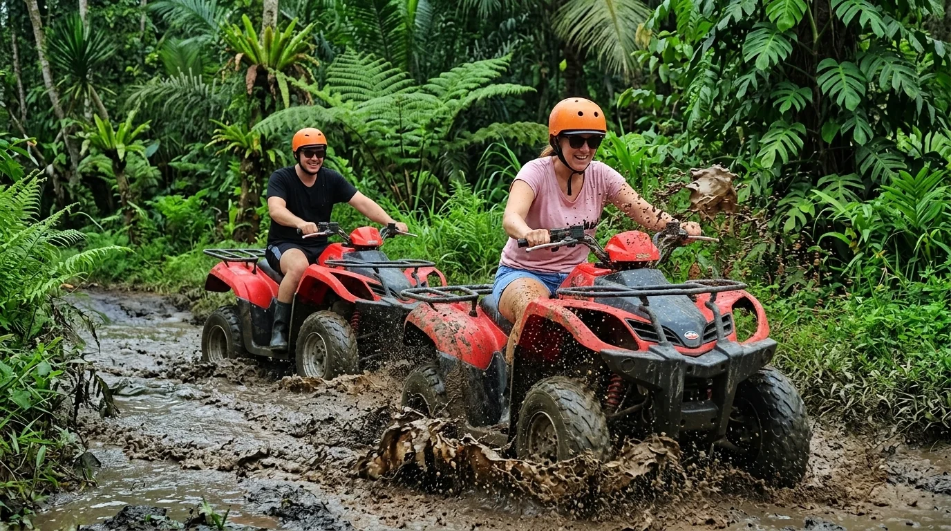 Bali ATV Quad Bike + Ayung River Rafting Combo: Gorilla Cave, Rapids & Buffet Lunch thumbnail 3