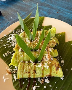 Freshly prepared Balinese dessert from class