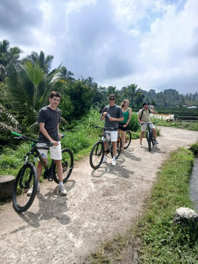Ubud Countryside Cycling + Tumang Village Cooking Class Eco Culture Combo trail view 2