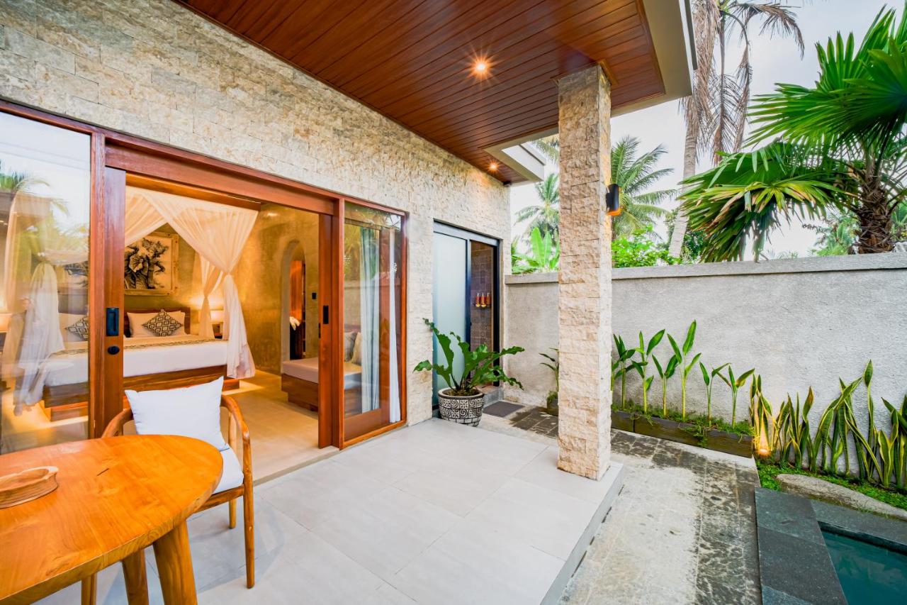 Spatial Blueprint: Kitchenette, Deck & Pool Zone - Uma Sari Bedulu Luxury Villas Ubud